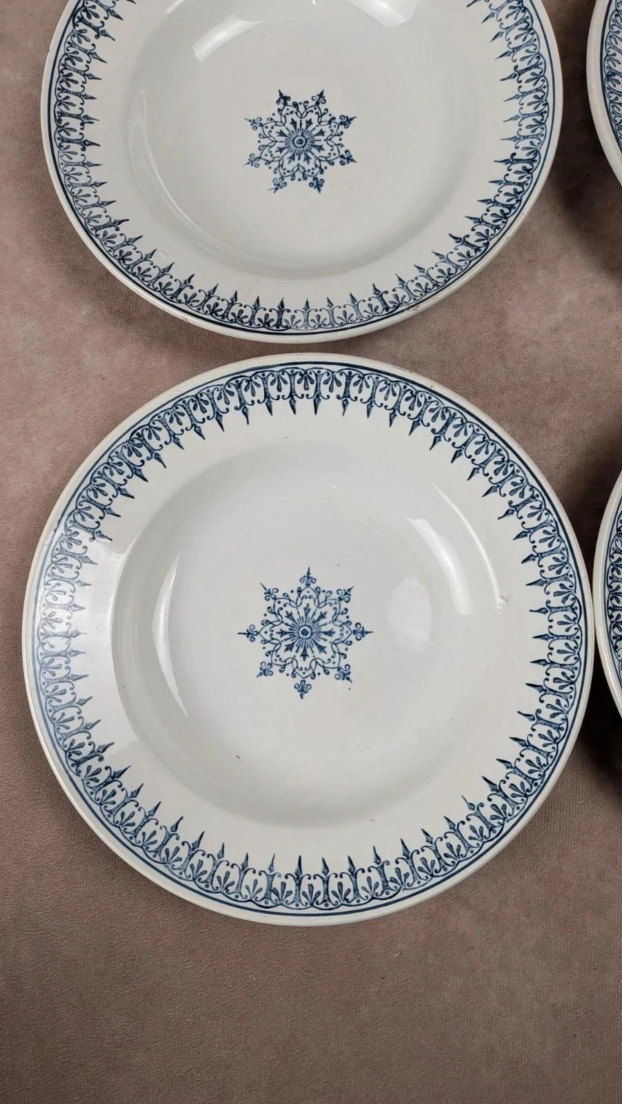 Set of 6 vintage Primax deep plates with classic blue decor – photo 3